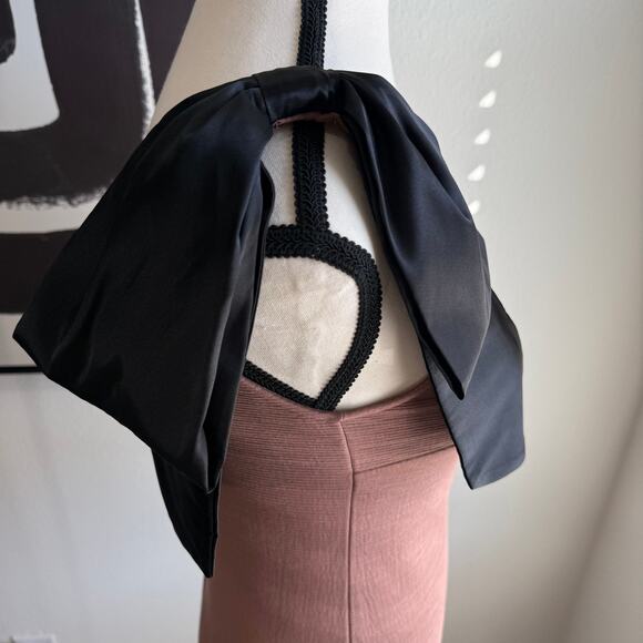 Maeve by Anthropologie Bow Shoulder Ribbed Tank Top Brown XS - Picture 5 of 16